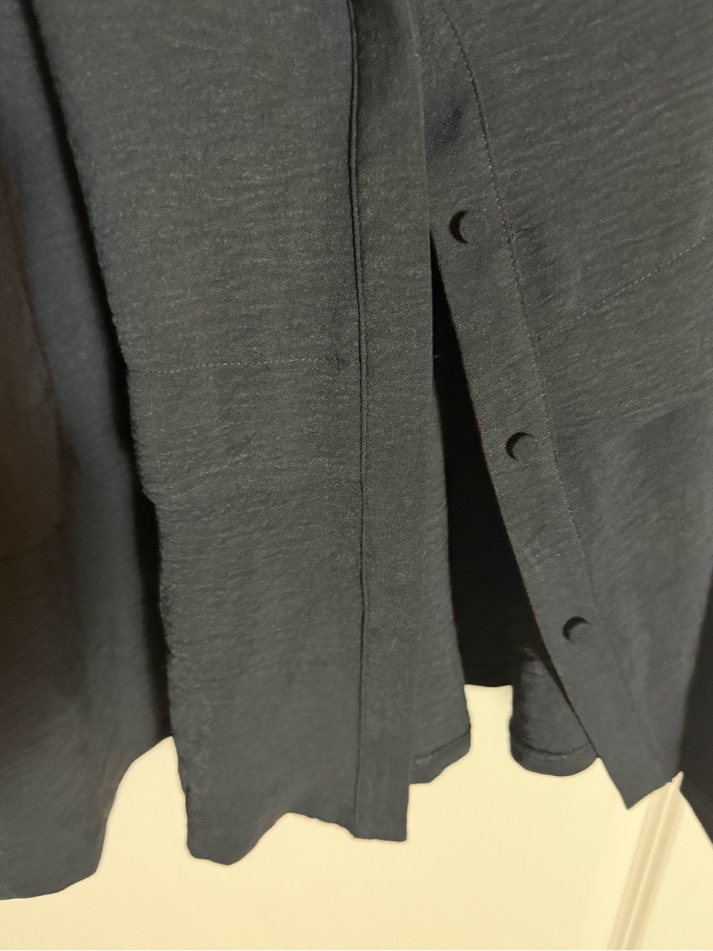Calvin Klein Black Midi Shirt Dress with Tie Waist - Picture 6 of 9